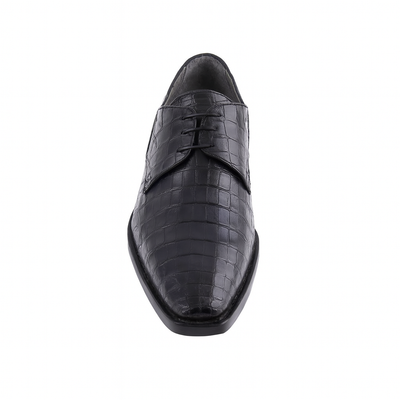 Los Altos Black Genuine All-Over Crocodile ~ World Best Alligator ~ Gator Skin Belly Shoes