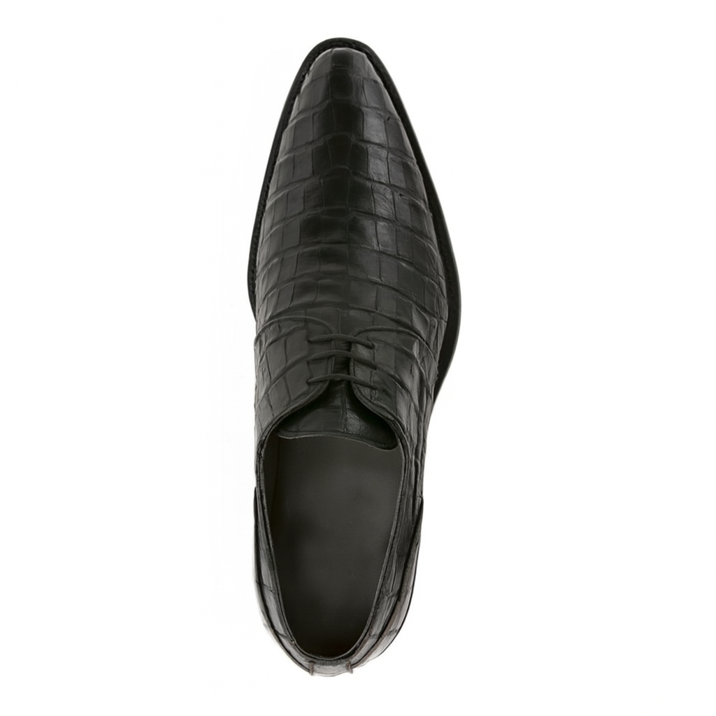 Los Altos Black Genuine All-Over Crocodile ~ World Best Alligator ~ Gator Skin Belly Shoes