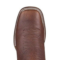 Los Altos Men's Square Toe Rage Leather Short Boots LAB 82BM9940 - Walnut