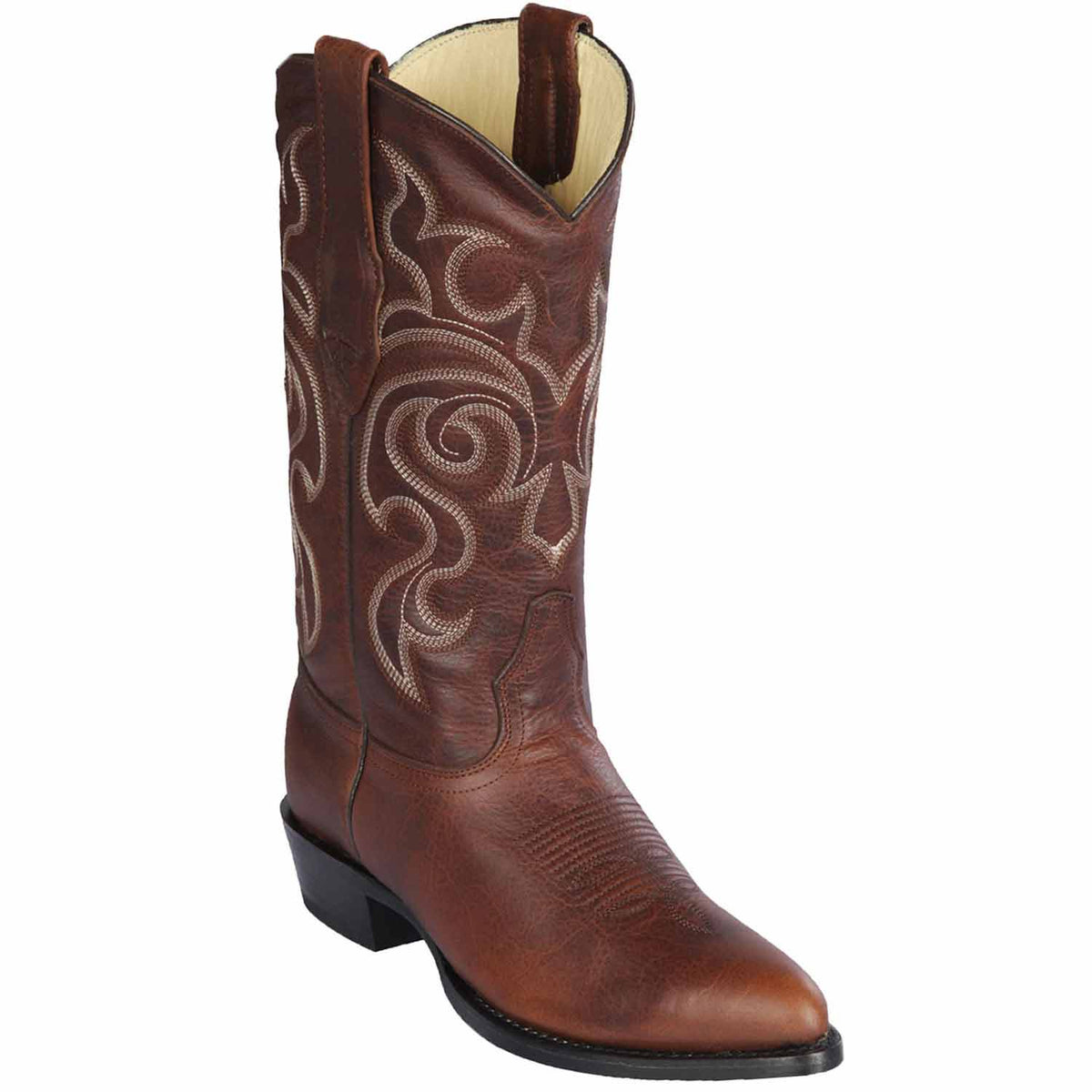 Los Altos Original Leather Medium Round Toe Boots 6099 - Walnut