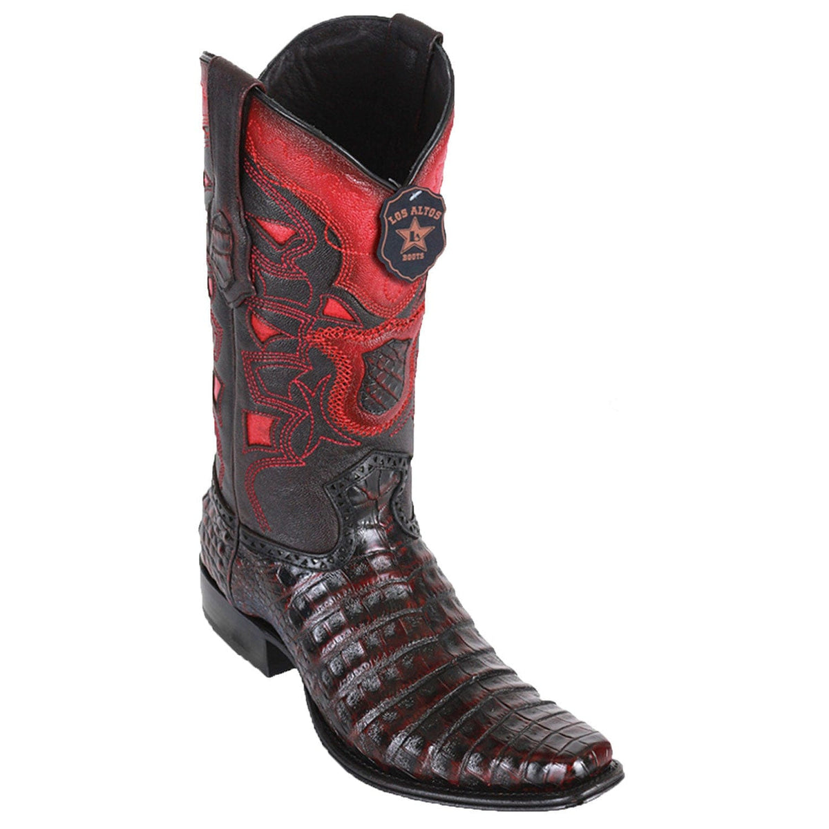 Men's Genuine Caiman Belly Skin European Square Toe Boots - Los Altos Boots