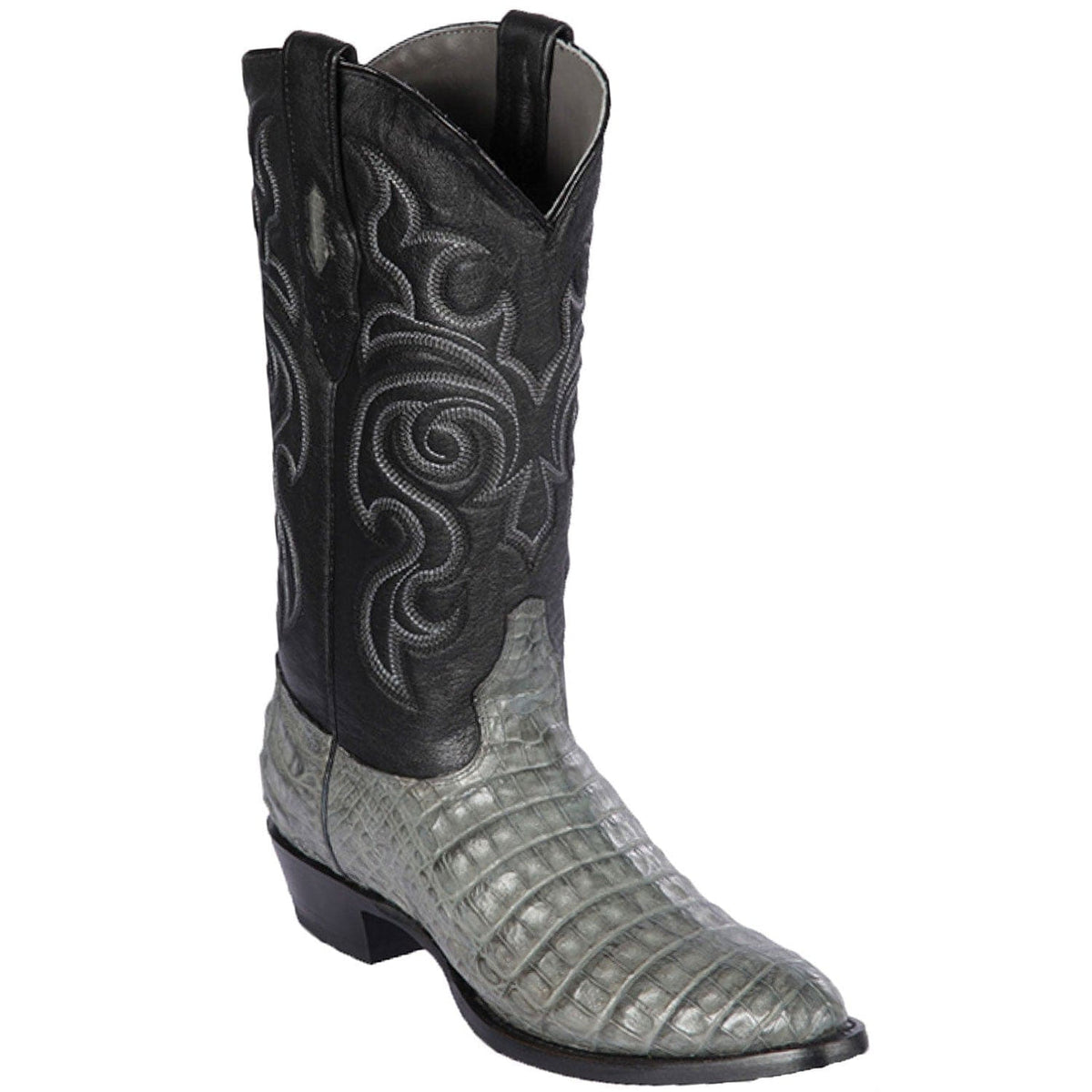 Men's Genuine Caiman Belly Round Toe Boots Greasy Colors - Los Altos Boots