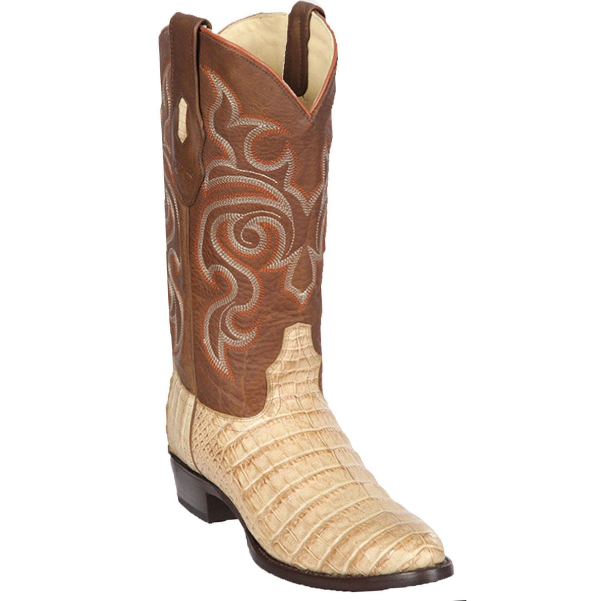 Men's Genuine Caiman Belly Round Toe Boots Greasy Colors - Los Altos Boots