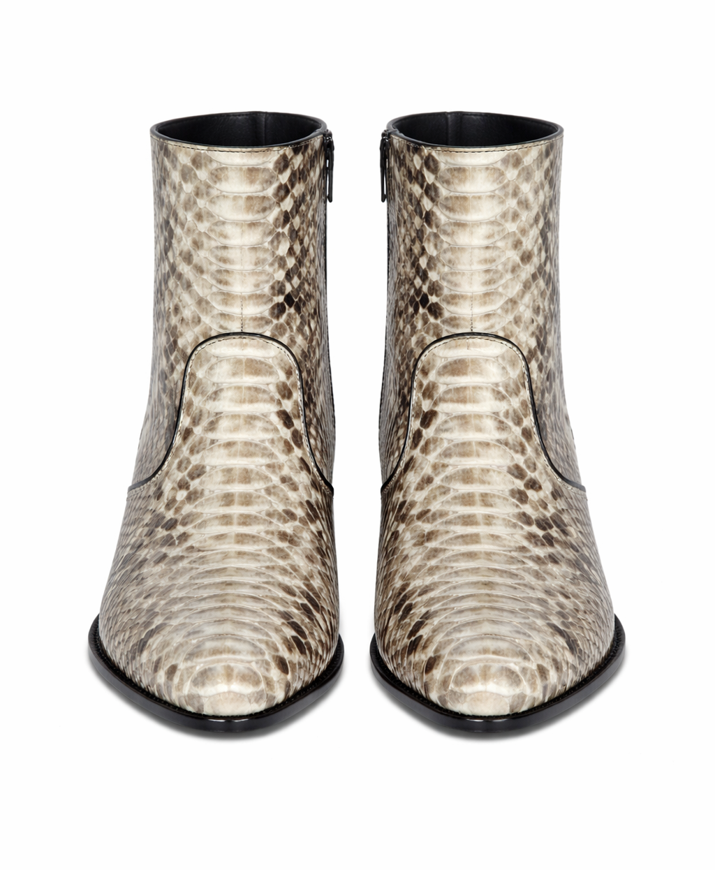 Python Snakeskin Mens Ankle Cowboy Boot