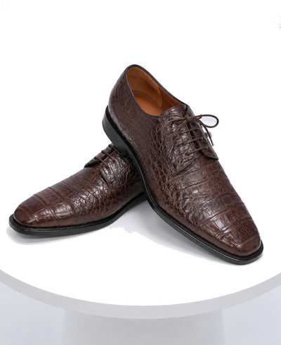 Los Altos Genuine Caiman Oxford Dress Shoe