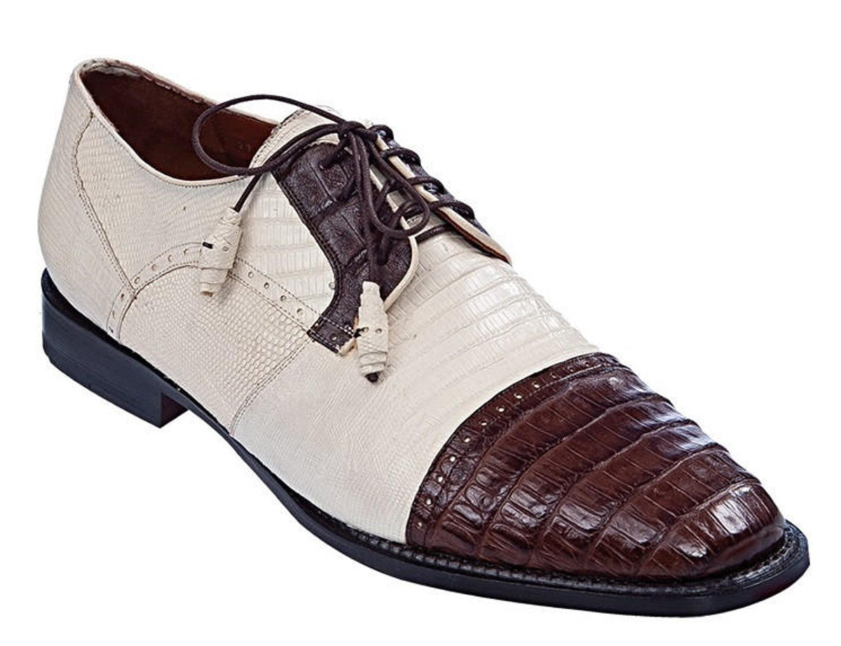 Los Altos Crocodile Cap Toe Shoes