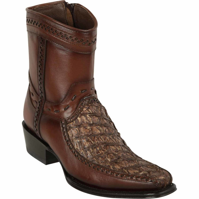Monster Fish Skin European Toe Short Boots