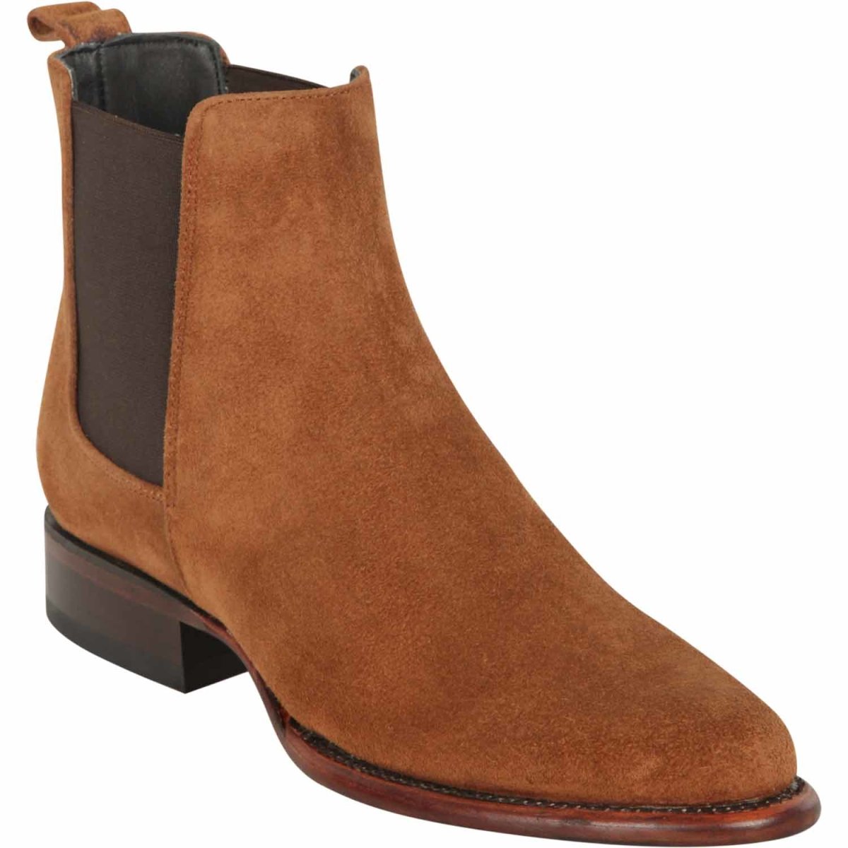 Los Altos Men's Cognac Suede Short Boots