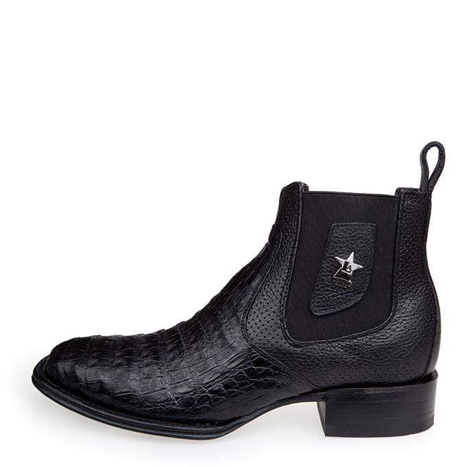Los Altos Caiman Belly Wide Square Toe Boots
