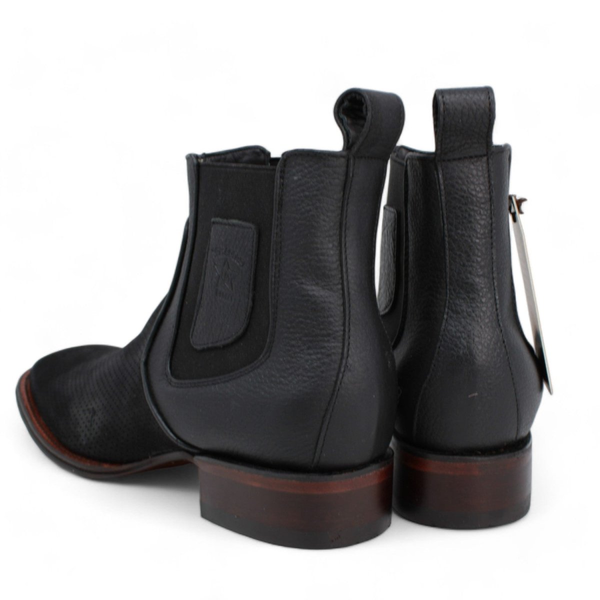 Los Altos Wide Square Toe Suede Short Boots