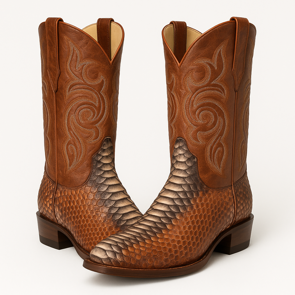 Men's Los Altos Python J-Toe Boots Rustic