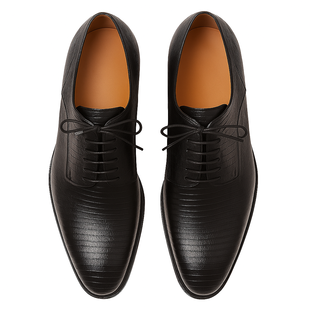 Mezlan Pegaso Lizard Black Dress Shoe