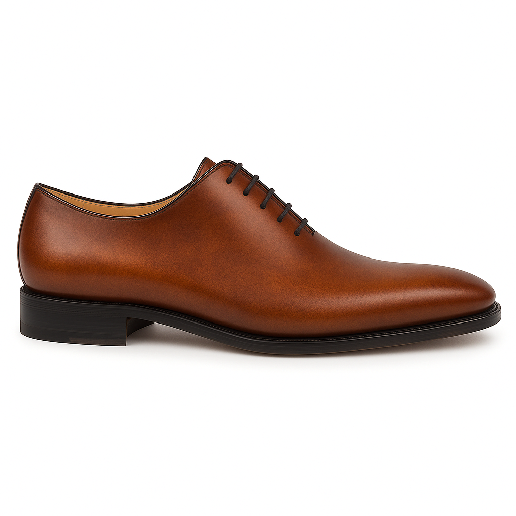 Mezlan Pamplona Calfskin Dress Shoe in Cognac