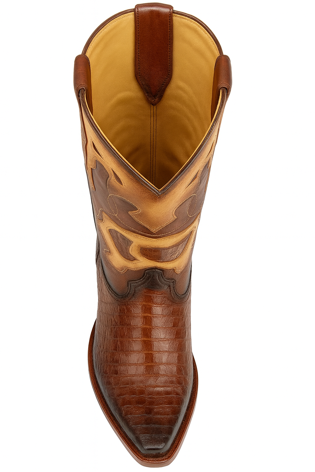 Caiman Belly Snip Toe Boots by King Exotic