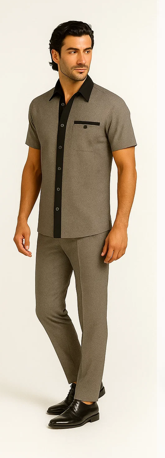 Men’s Houndstooth 2-Piece Walking Suit - Zacchi