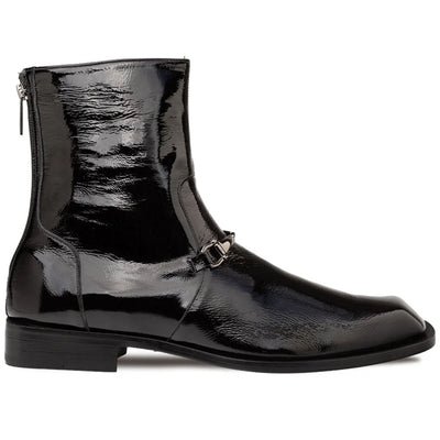 Mezlan Buscemi Hi-Shine Ornament Boot - Black