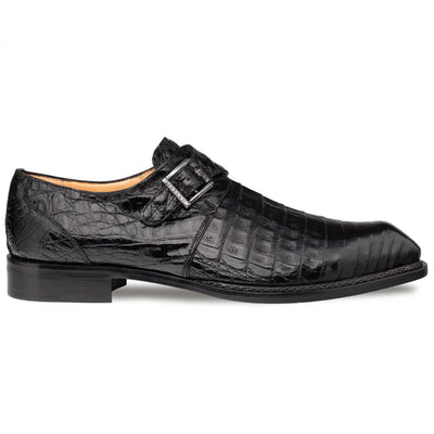 Mezlan Gigolo Crocodile Monk Strap