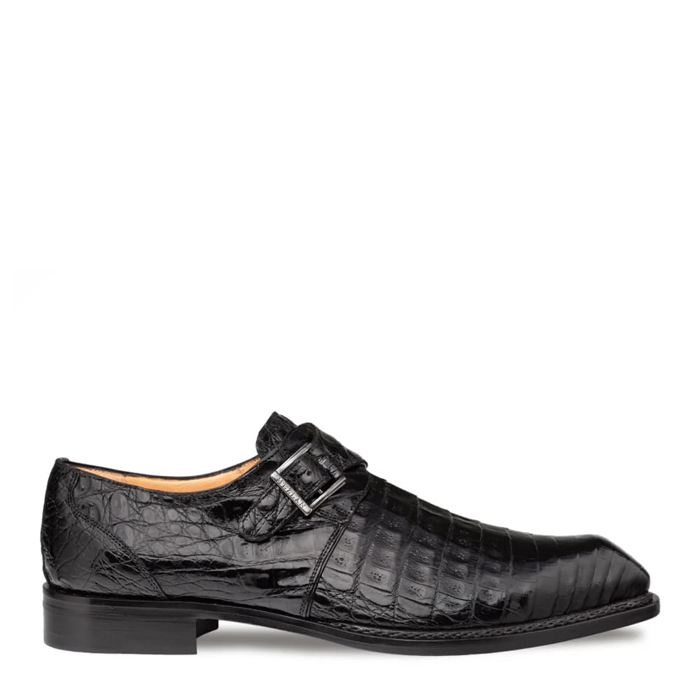 Mezlan Prague Double Monk Strap Crocodile Shoe