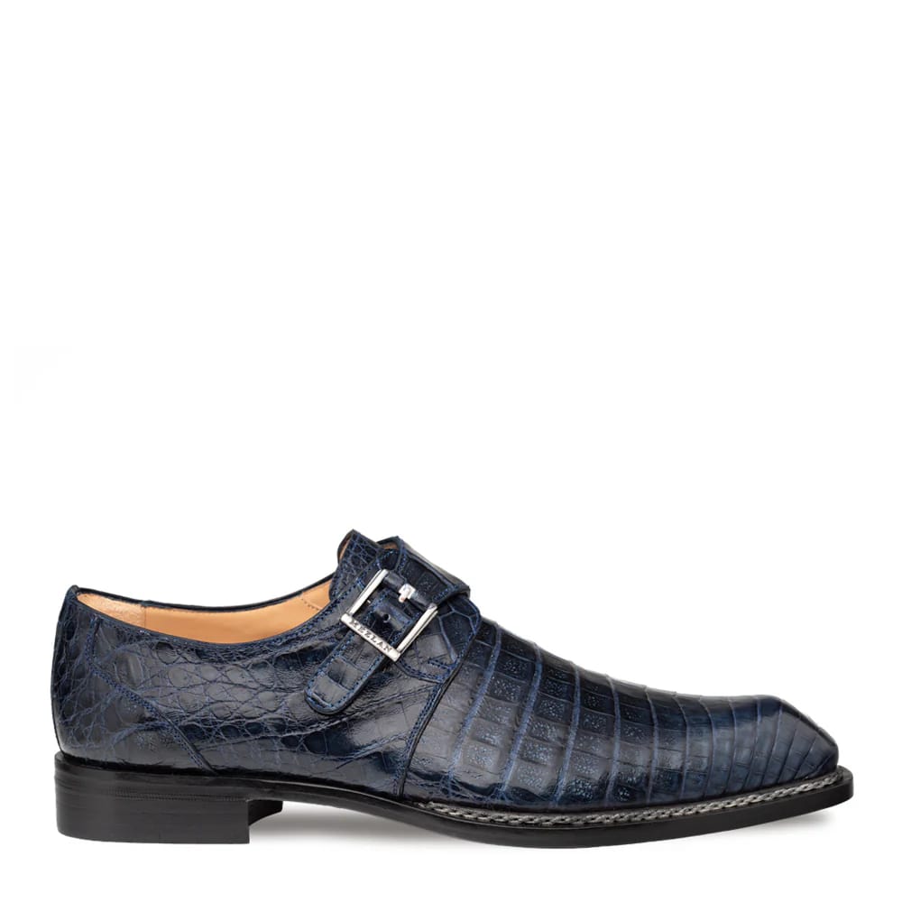Mezlan Prague Double Monk Strap Crocodile Shoe