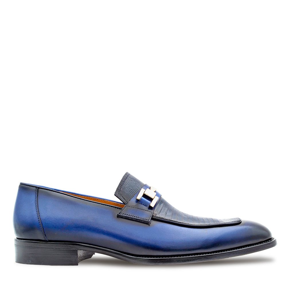 Mezlan Lizard Calf Ornament Slip-On - Luxury Men's Loafer