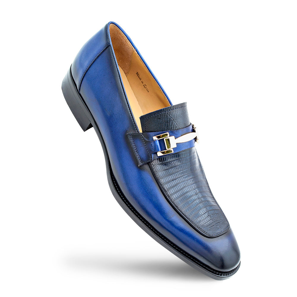 Mezlan Lizard Calf Ornament Slip-On - Luxury Men's Loafer