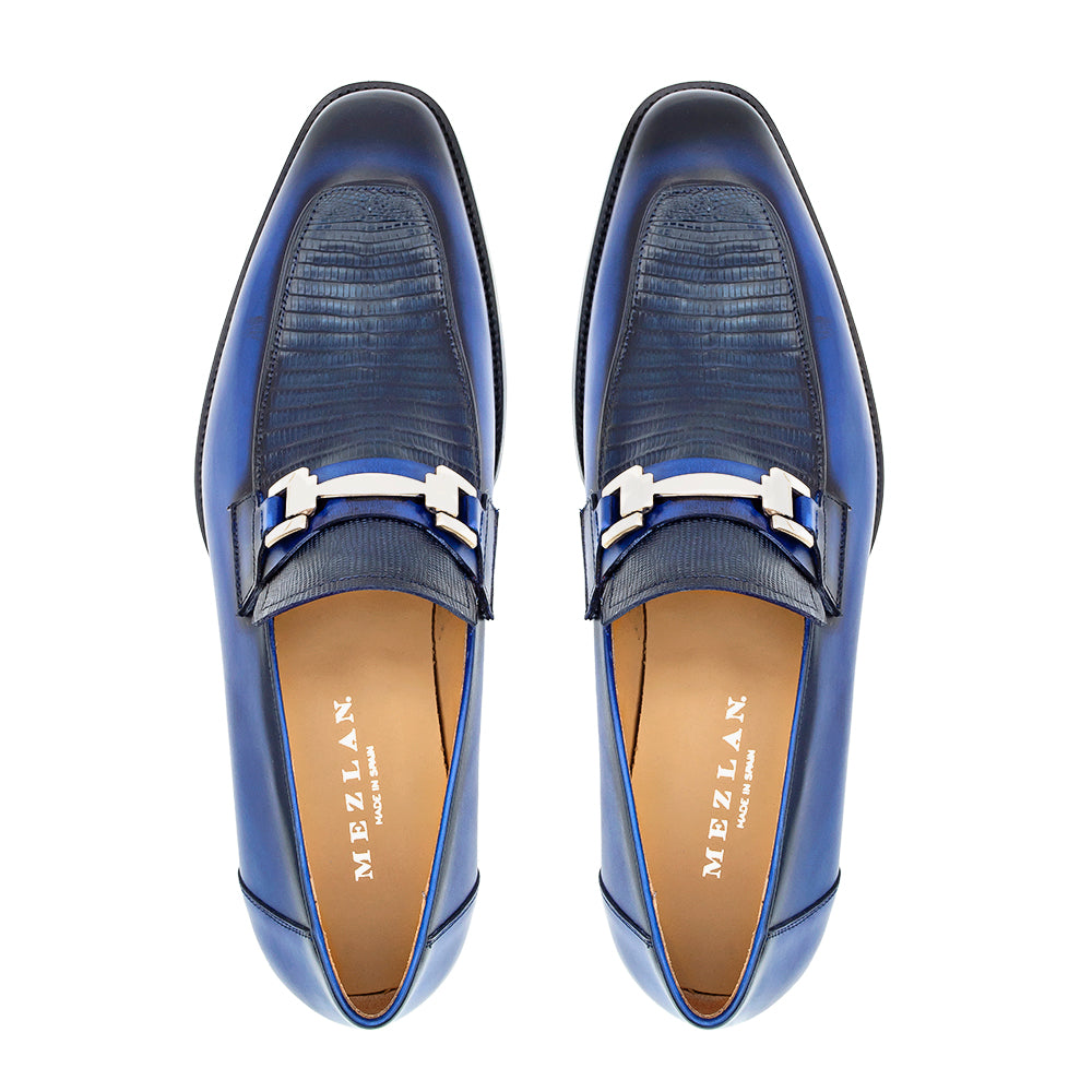 Mezlan Lizard Calf Ornament Slip-On - Luxury Men's Loafer