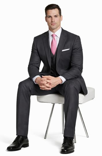 Mantoni Charcoal Two-button Wool Suit