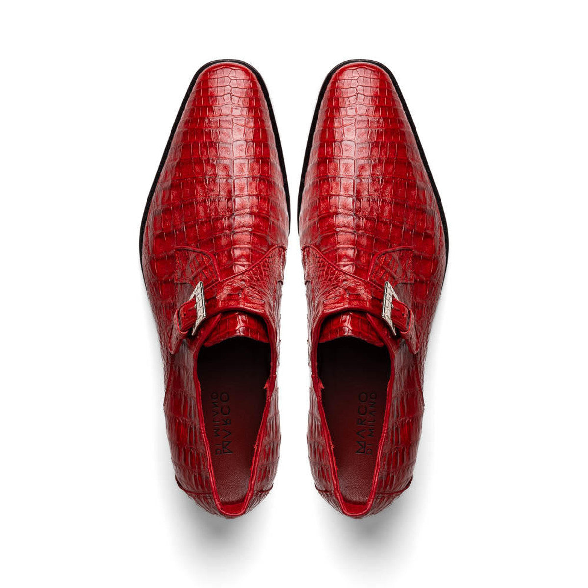 Marco Di Milano Red Caiman Gator Dress Shoes Rovigo