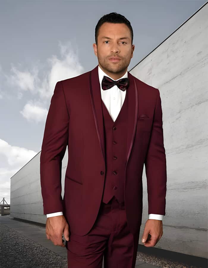 Black and burgundy suit - Maroon and Black Suit