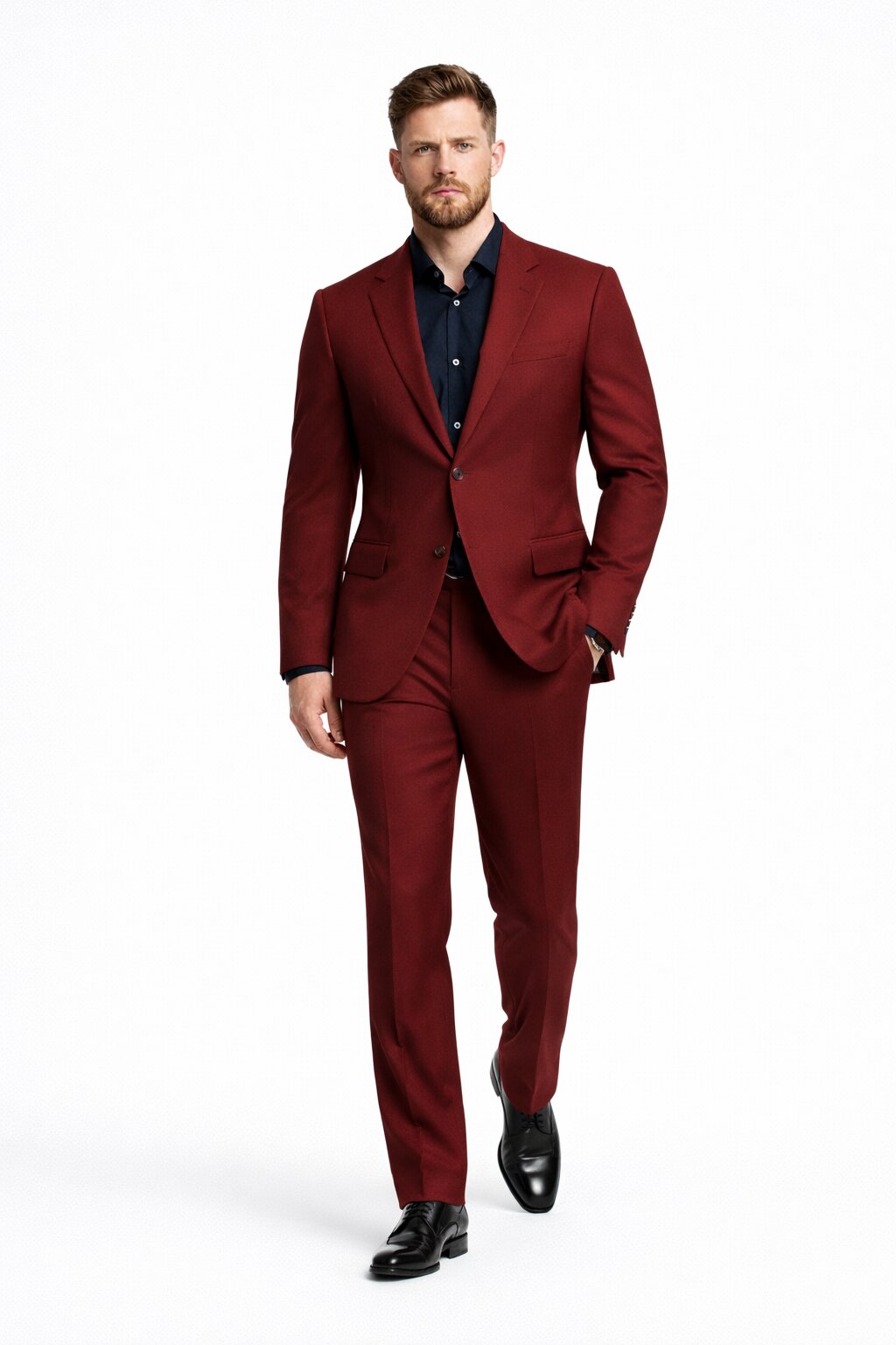 David Leitch The Fall Guy 2026 Maroon Suit