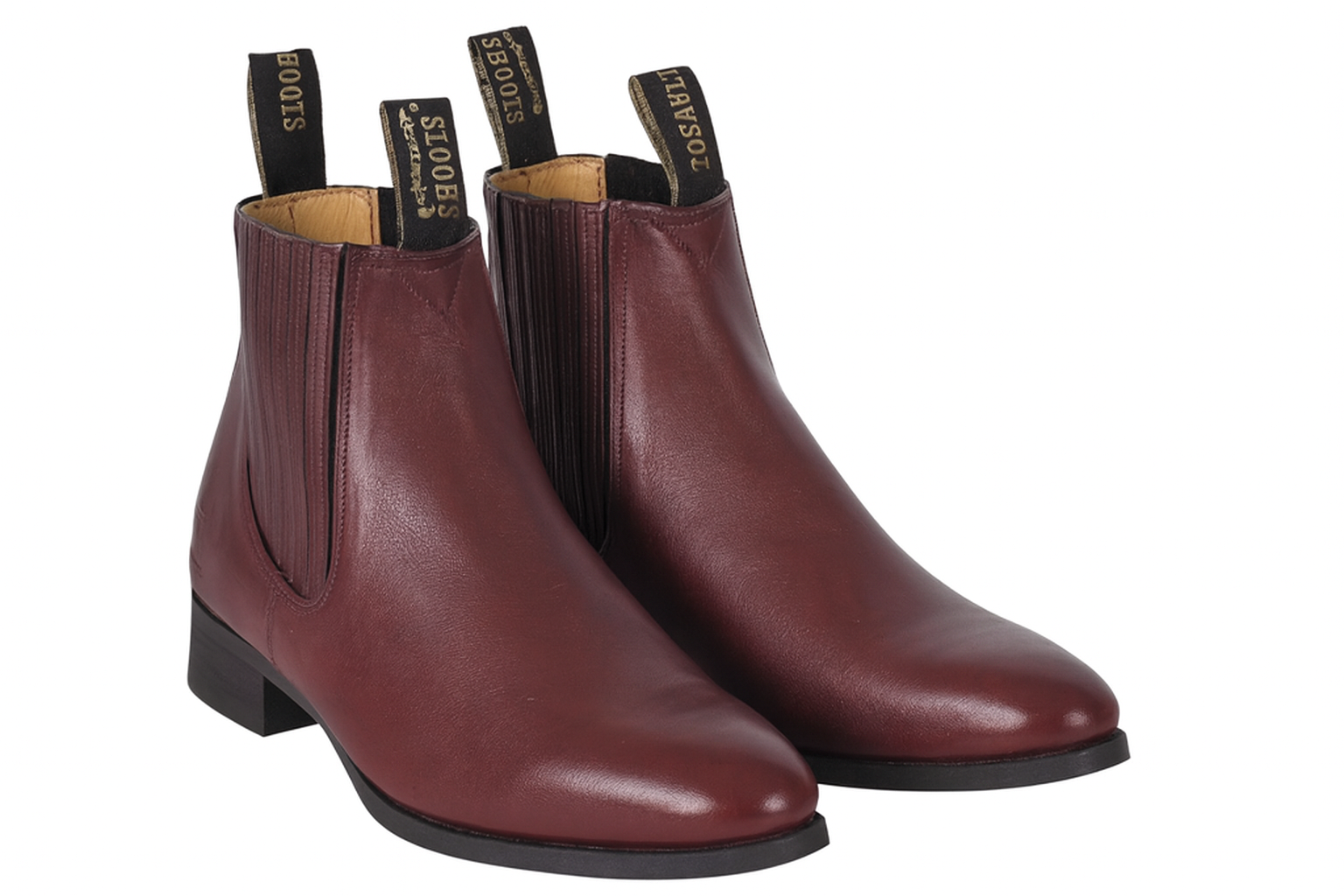 Maroon Color Leather Boot botines para hombre For Men - Short Cowboy - Western Ankle Boots