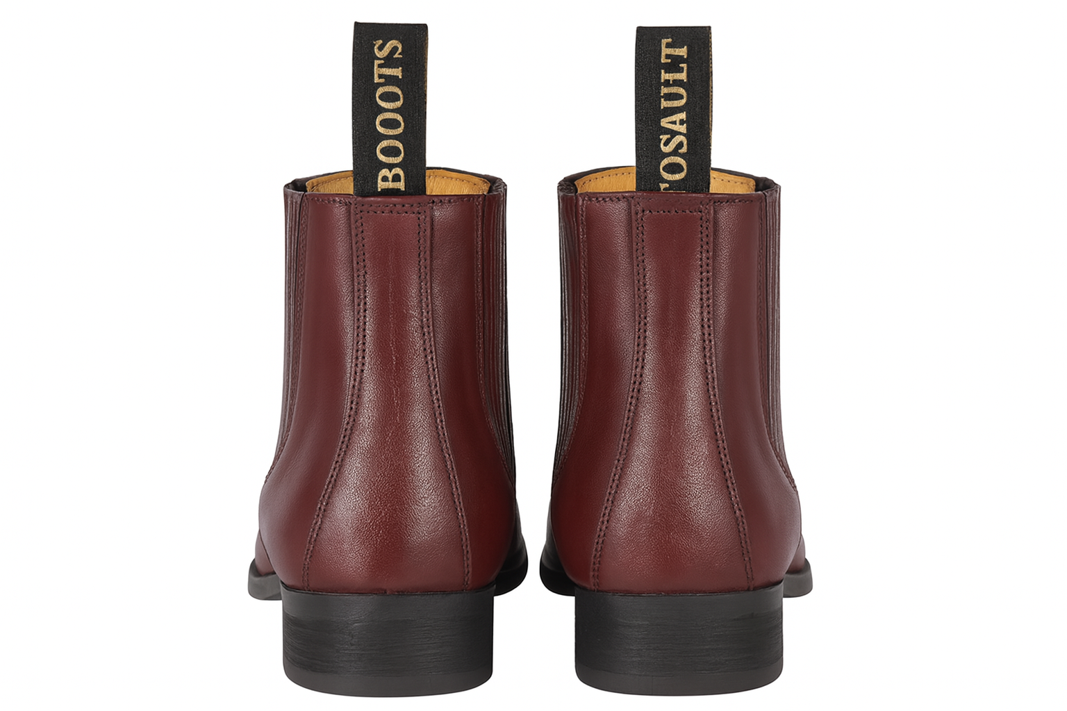 Maroon Color Leather Boot botines para hombre For Men - Short Cowboy - Western Ankle Boots