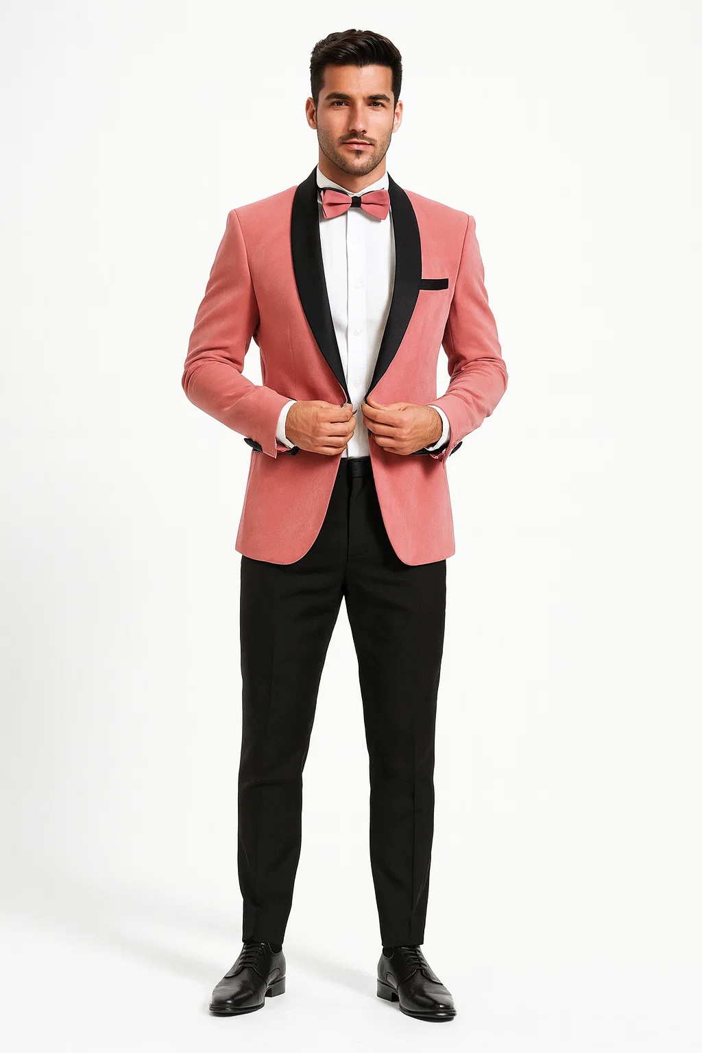 Mauve Velvet Tuxedo Jacket with Shawl Lapel β Slim Fit