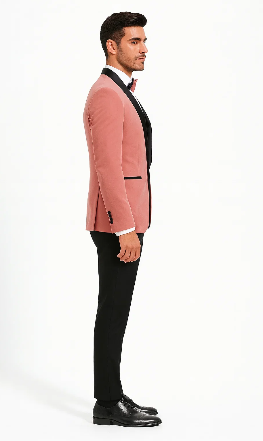 Mauve Velvet Tuxedo Jacket with Shawl Lapel β Slim Fit