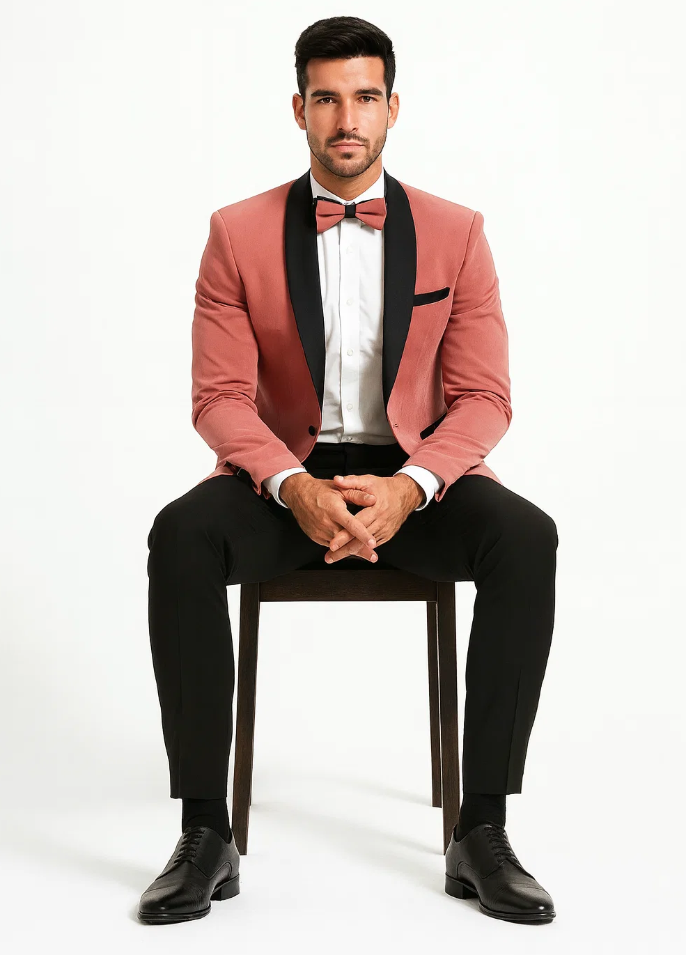 Mauve Velvet Tuxedo Jacket with Shawl Lapel – Slim Fit