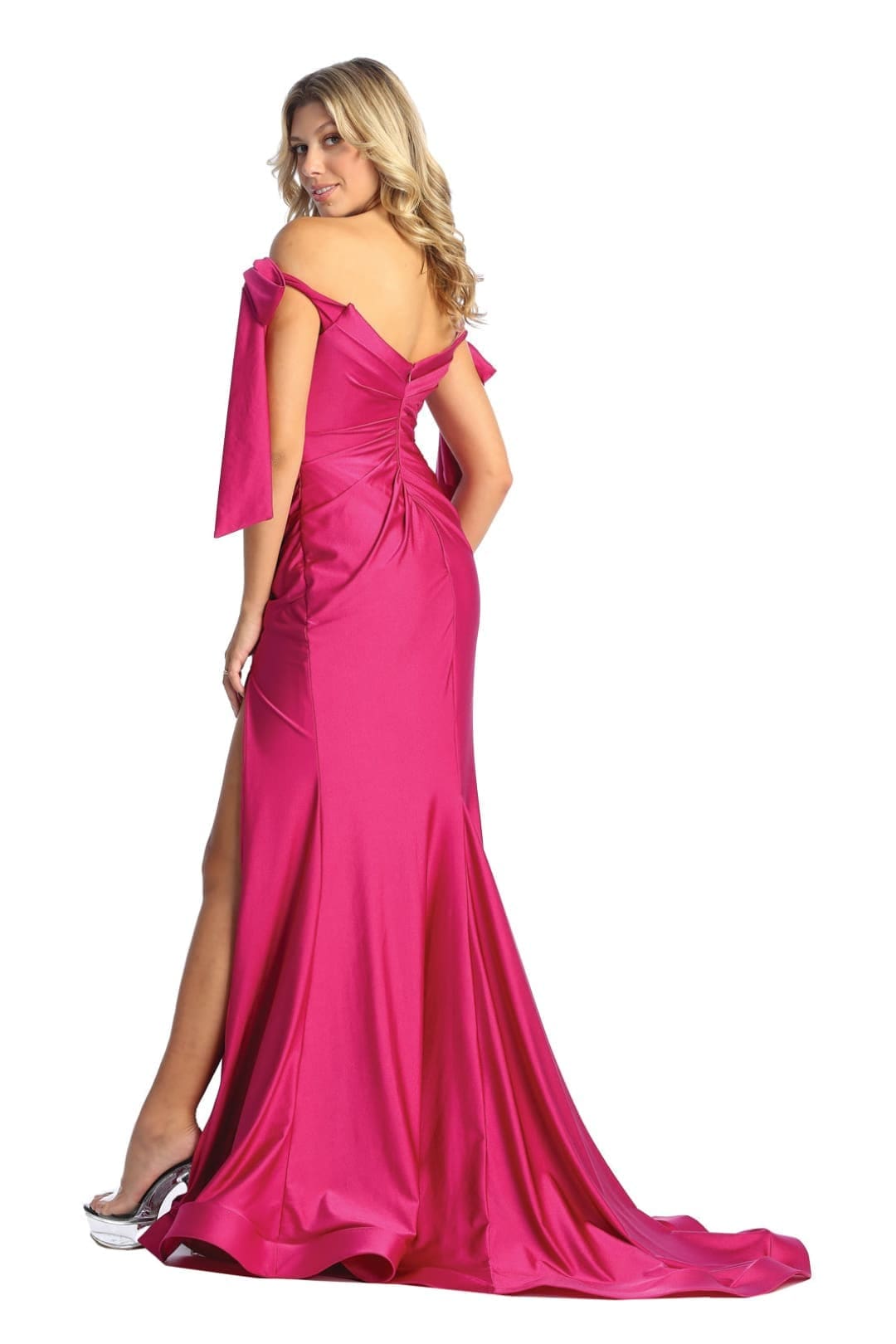 Prom Dress Stretchy Off The Shoulder Plus Size Gown for a Wedding Guest