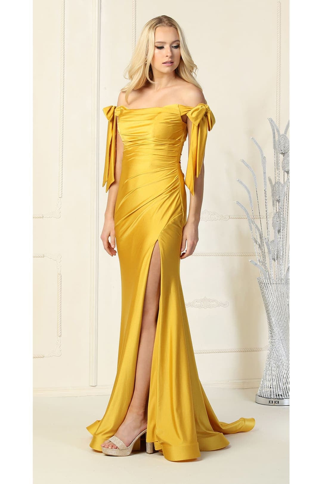 Prom Dress Stretchy Off The Shoulder Plus Size Gown for a Wedding Guest