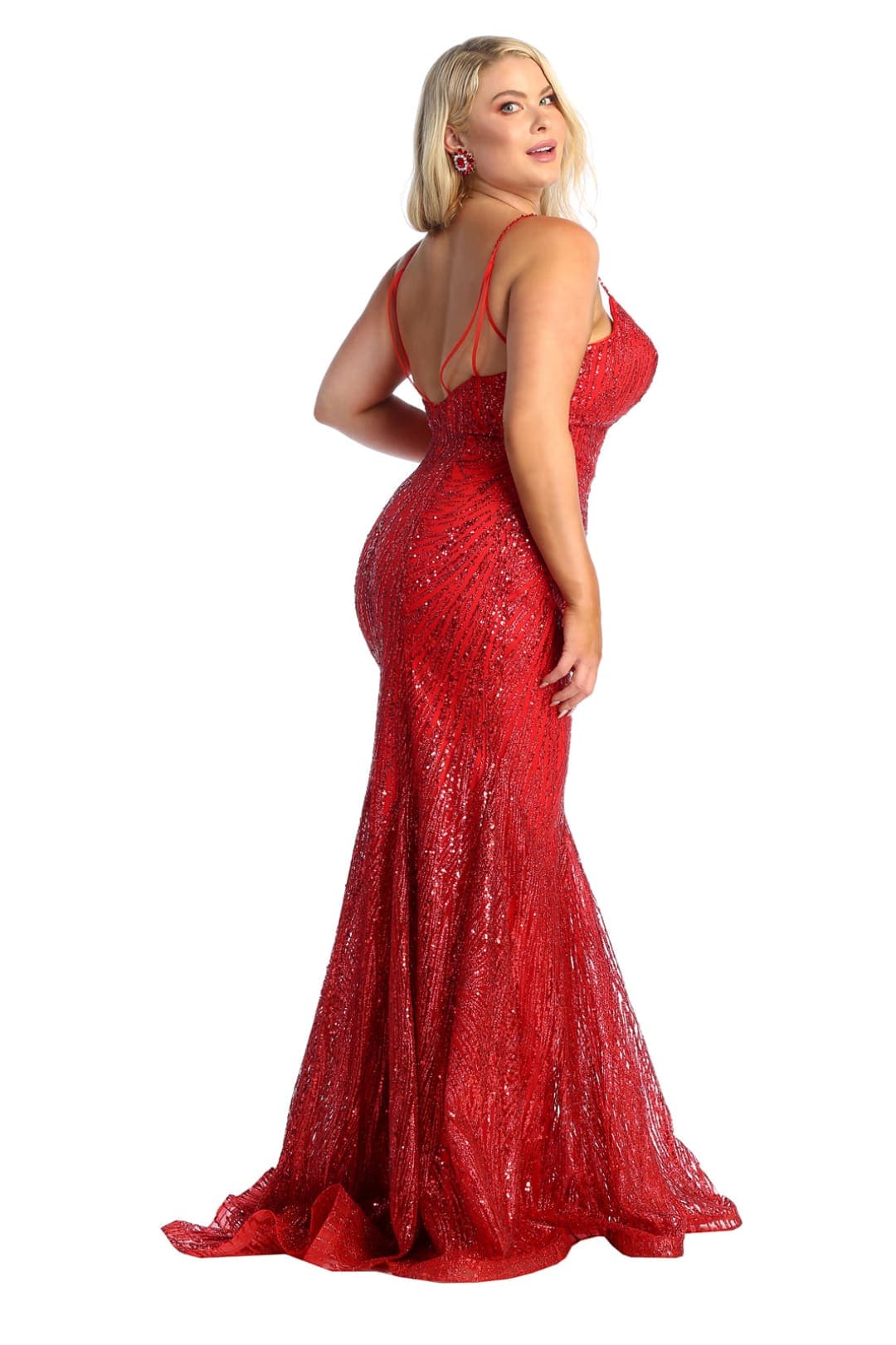 Plus Size Long Evening Gown Maxi Formal Dress for Women By May Queen MQ1905