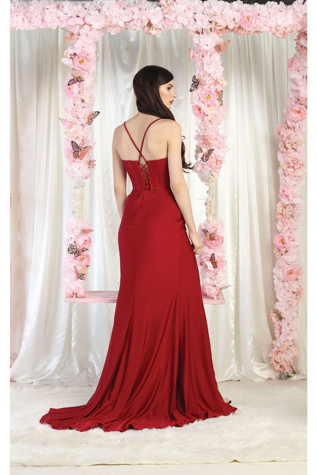 May Queen MQ1991 Sweep Train Bridesmaids Dress