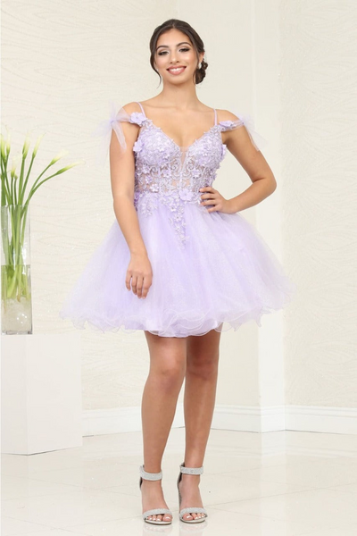 Dama Dresses for Quinceanera in Lilac Style MQ2066 Quince Outfit