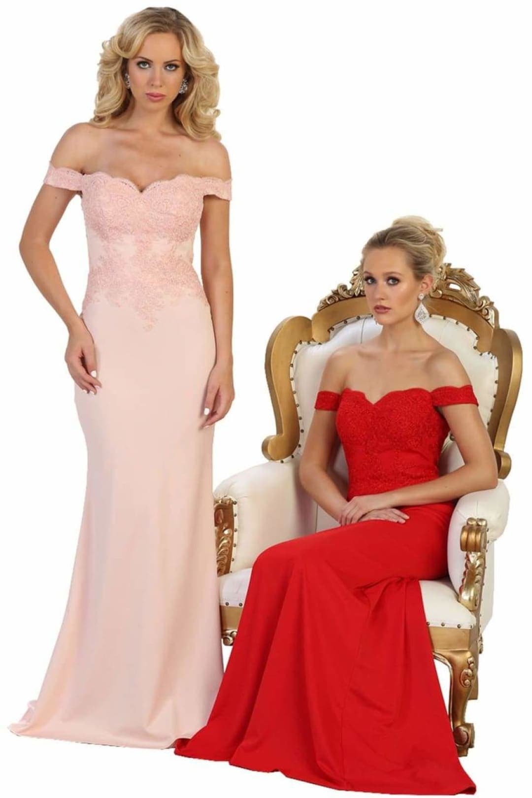 May Queen Off The Shoulder Formal Gown