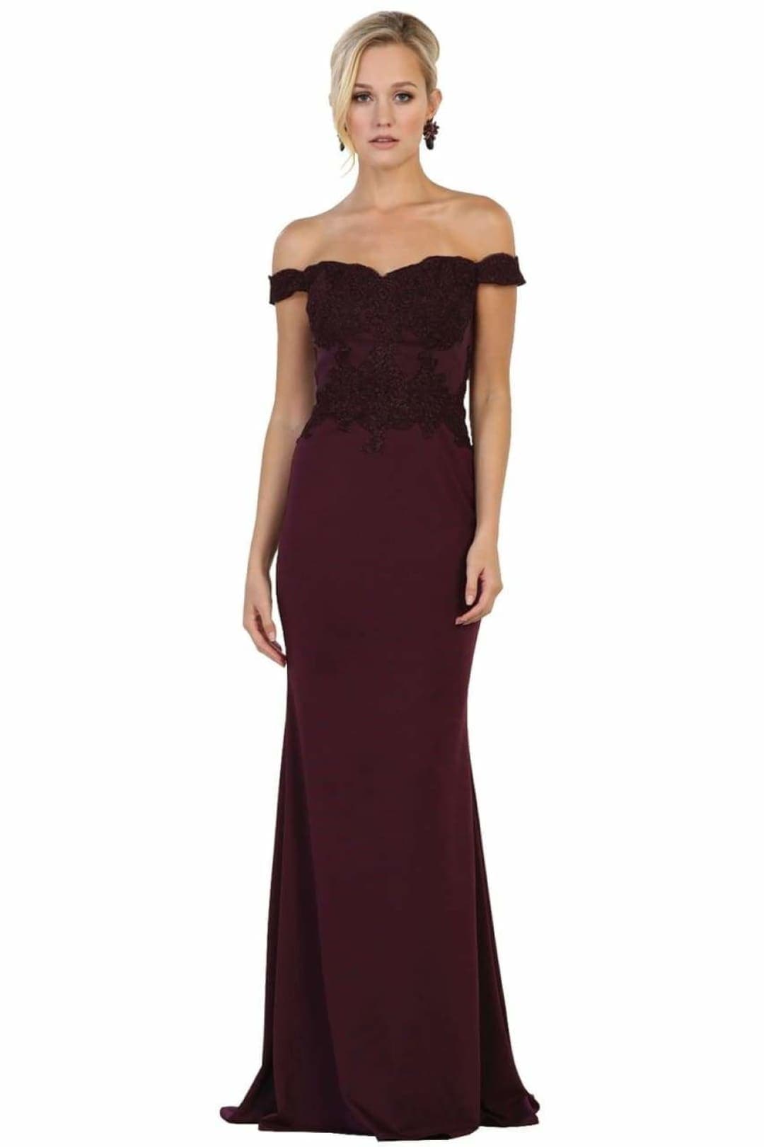 May Queen Off The Shoulder Formal Gown