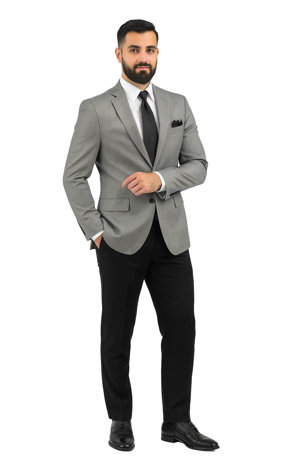 Men's 100% Luxurious Wool Sport Coat Black houndstooth checkered