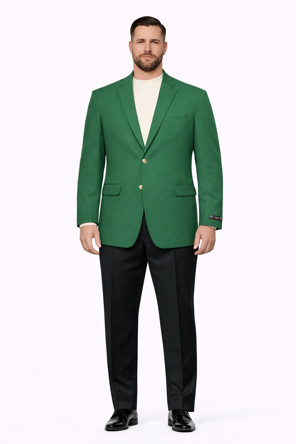 Augusta Green Blazer Men's Classic Brass buttons Blazer Sport Jacket