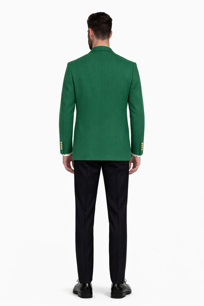 Augusta Green Blazer Men's Classic Brass buttons Blazer Sport Jacket