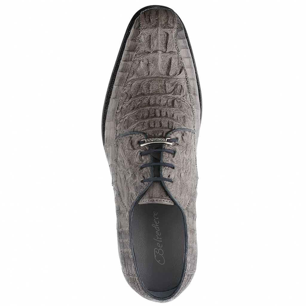 Grey Chapo Caiman Crocodile Dress Shoe by Belvedere