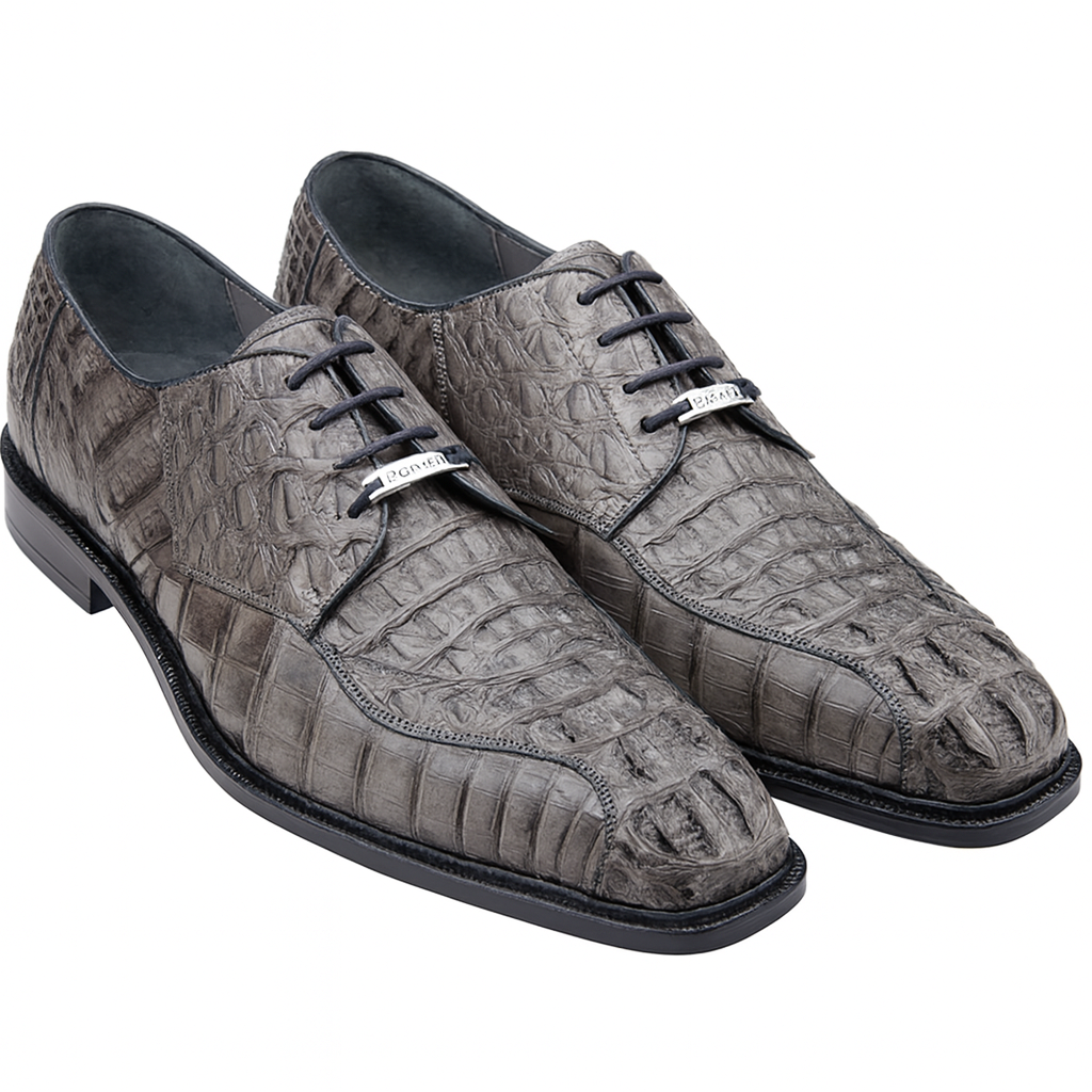 Grey Chapo Caiman Crocodile Dress Shoe by Belvedere