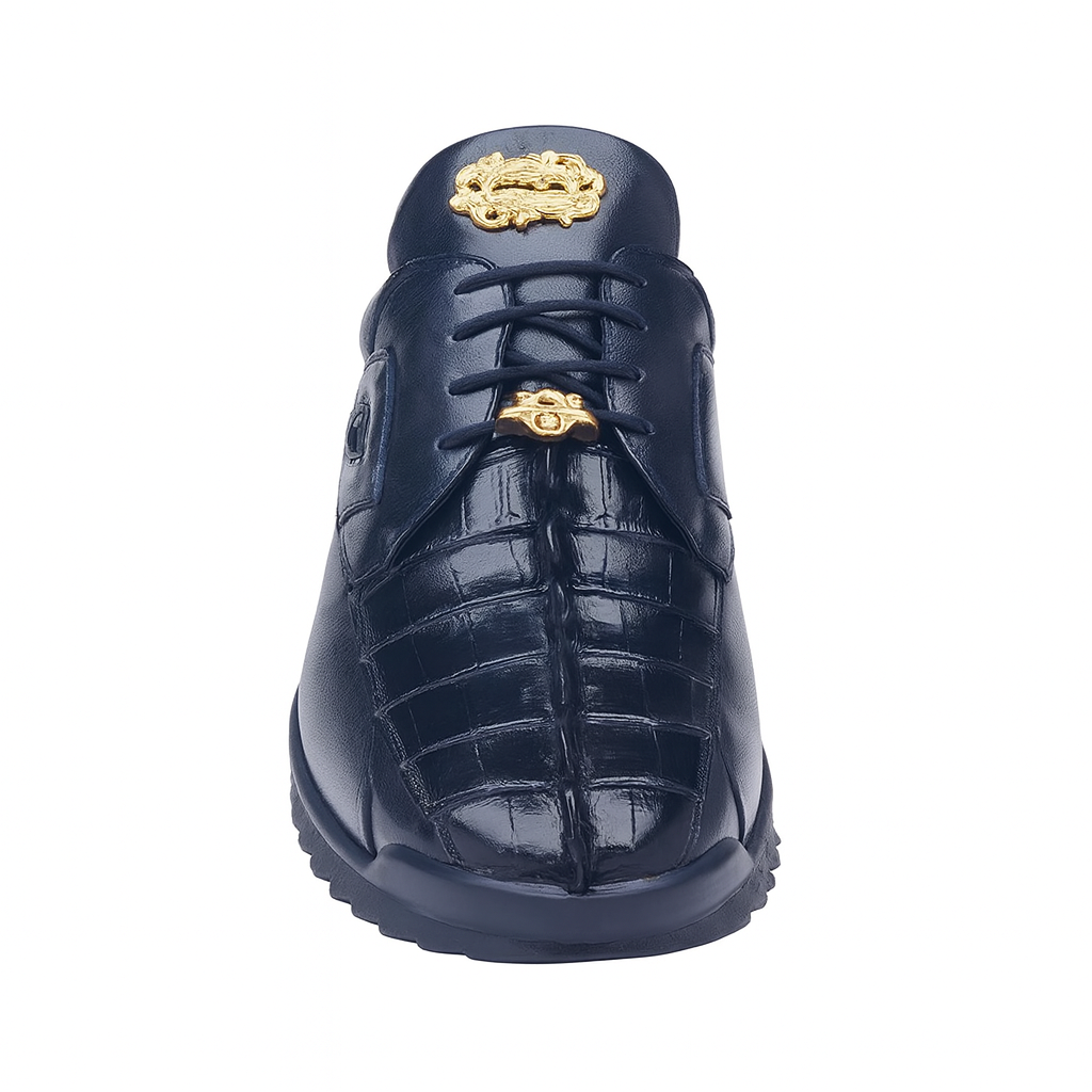 Belvedere Vasco Hornback Crocodile Navy Sneaker