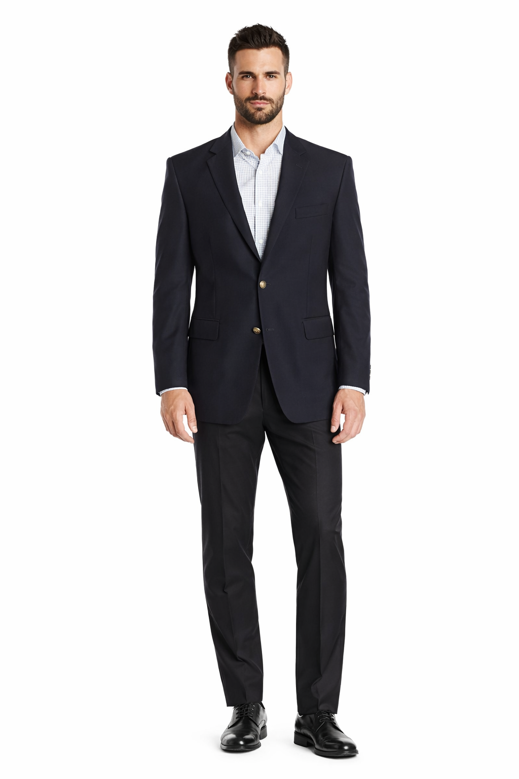 Men's Black 2 Button Dress Blazer