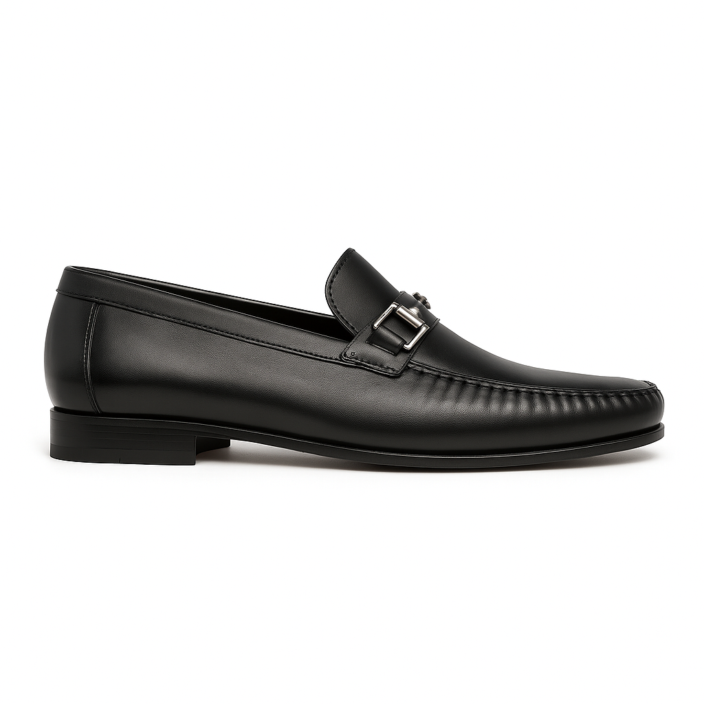Mens Mezlan Brussels Calfskin Loafer with Metal Bit